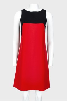 Sleeveless combination dress