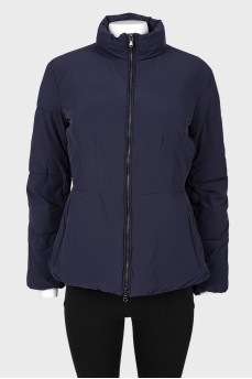 Black and blue fitted jacket