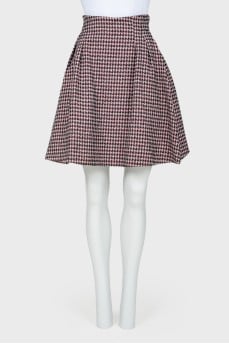 Print skirt & quot; Goose foot & quot;