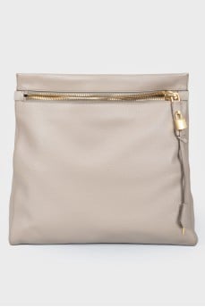 Rectangular leather bag