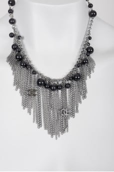 A necklace with beads