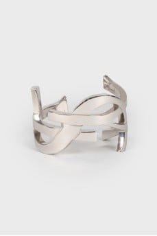 Brand logo metal bracelet