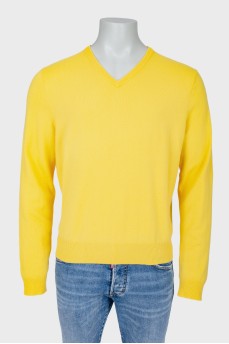 Men's yellow pullover