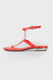 Red sandals