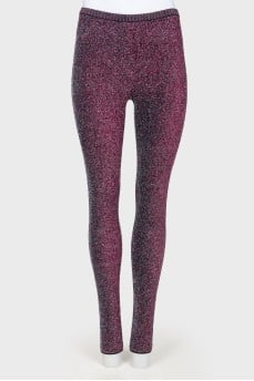 Leggings with Lurex