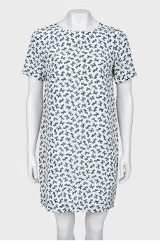 Printed silk dress