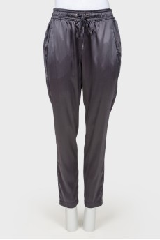 Silk trousers