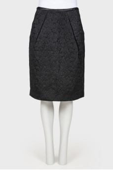 Textured fabric skirt