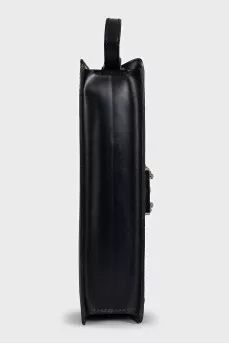Шкіряний клатч чорного кольору Sellier
