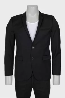 Men's black wool jacket