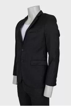 Men's black wool jacket
