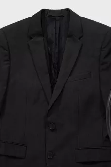 Men's straight-cut wool jacket