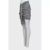 Polka dot draped skirt