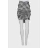 Polka dot draped skirt