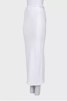 White skirt with cutouts