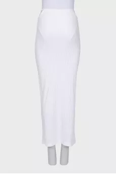 White skirt with cutouts