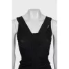 Fitted dress with draping