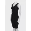 Fitted dress with draping