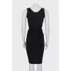 Fitted dress with draping