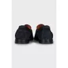 Men's blue suede loafers