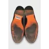 Men's blue suede loafers