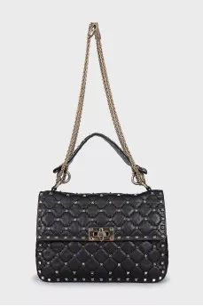 Черная сумка Rockstud Spike