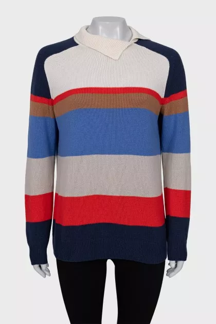Multicolored cashmere jumper