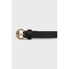 Black belt with gold buckle