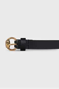 Black belt with gold buckle