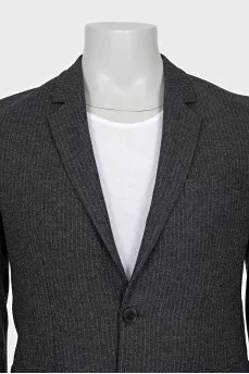 Men's striped wool jacket