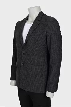 Men's striped wool jacket