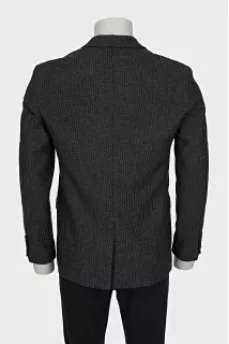 Men's striped wool jacket