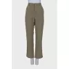 Green pants with tag