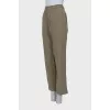 Green pants with tag
