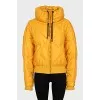 Yellow jacket with a high collar