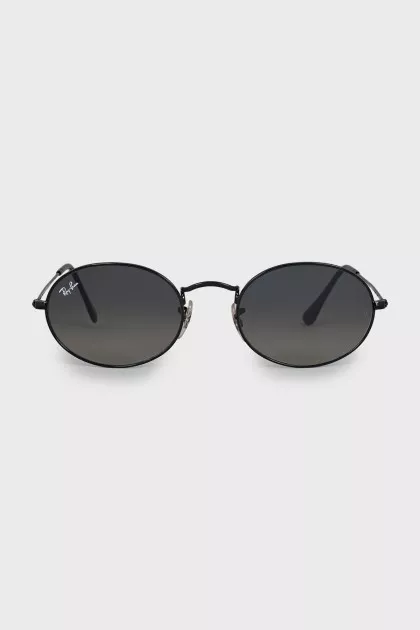 Oval thin frame sunglasses
