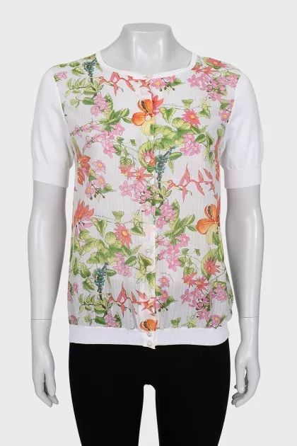 Short Sleeve Button Down Cardigan