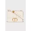 30 Montaigne White Leather Bag