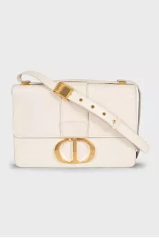 30 Montaigne White Leather Bag