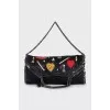 Сумка декорована кристалами Falabella