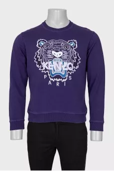 Men's sweatshirt with signature print