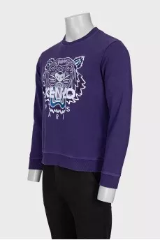Men's sweatshirt with signature print