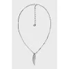 Silver pendant with rhinestones