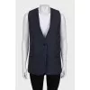 Striped wool vest