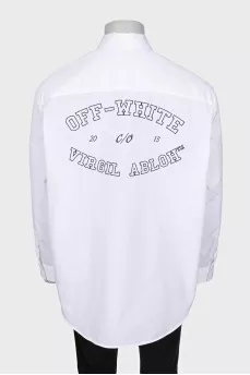 Men's white shirt with embroidery