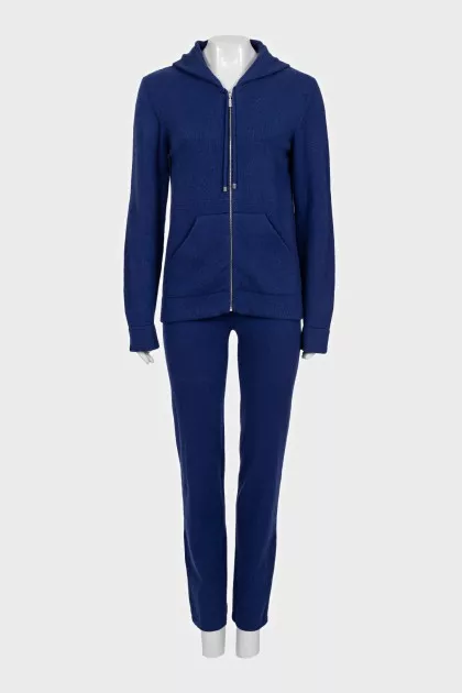 Blue cashmere suit