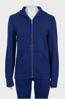 Blue cashmere suit