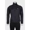 Men's black jacket with brand logo