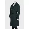Men's striped wool coat