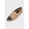 Espadrilles with a signature logo